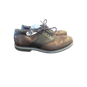 ⭐️ Men’s G.H. Bass Cabanova  Brown  Leather Saddle Oxford Size 10 Old Money